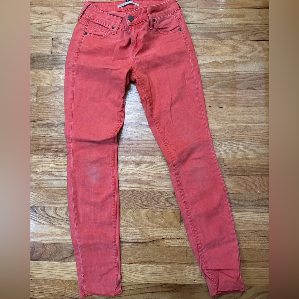 Vince Orange Skinny Jeans